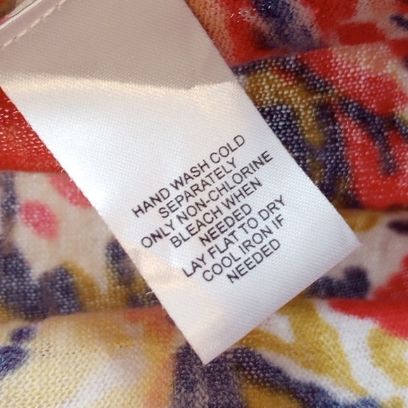 Hampshire Studio Knit Cardigan Shrug Size S Linen Blend Floral Pink Light Summer - Picture 4 of 9